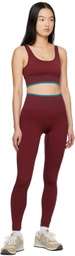 Outdoor Voices Burgundy Seamless Longline Bra