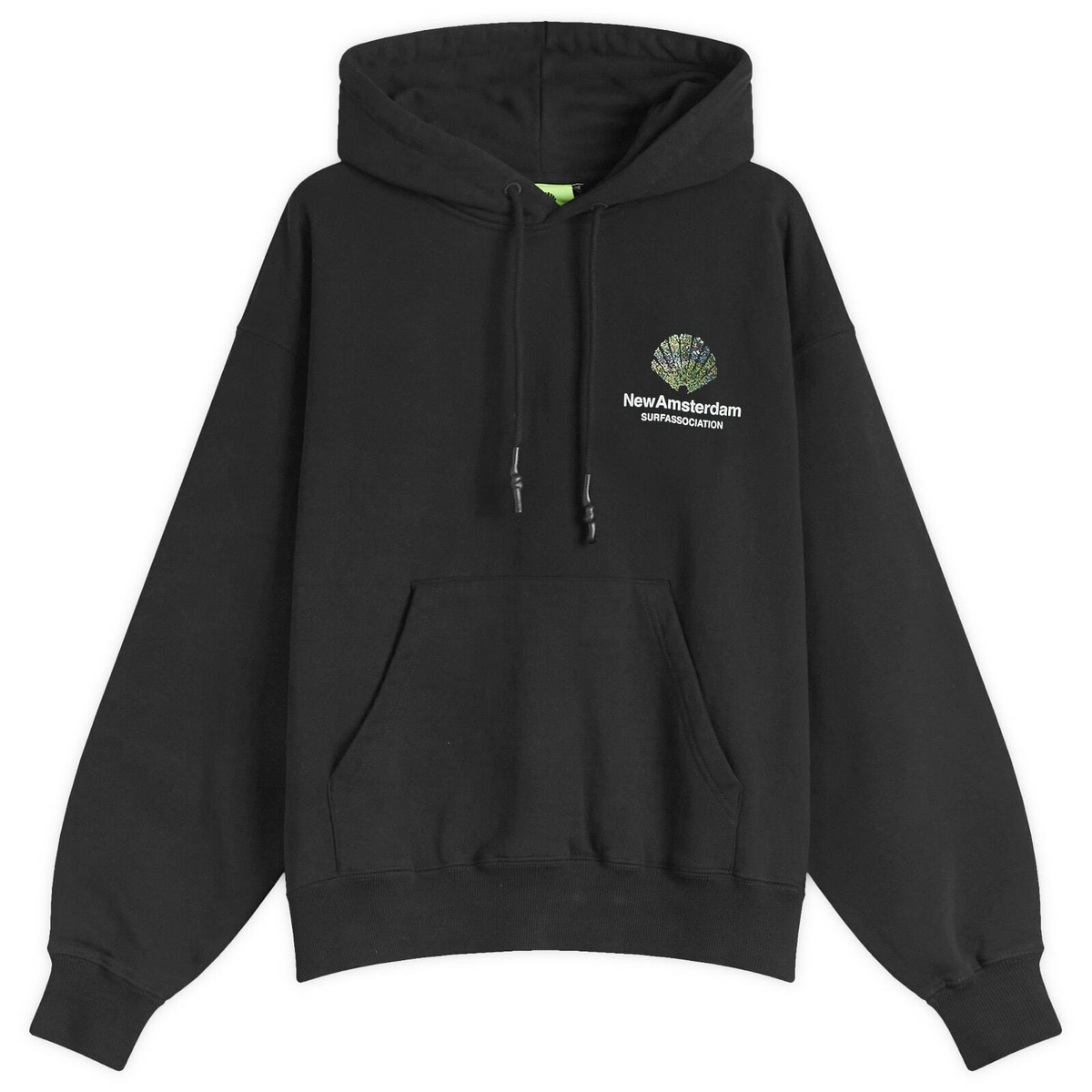 New Amsterdam Surf Association Men's Tall Grass Hoodie in Black