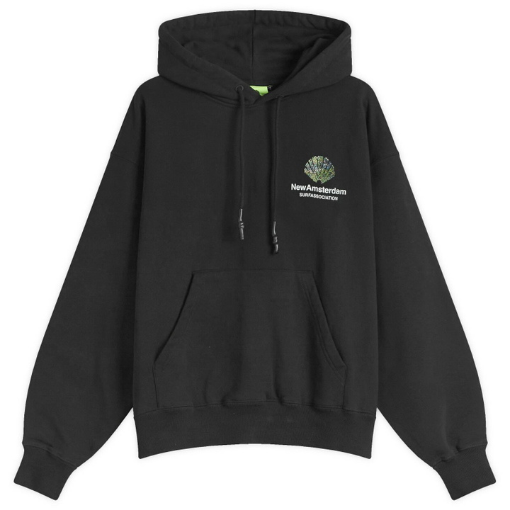 Photo: New Amsterdam Surf Association Men's Tall Grass Hoodie in Black