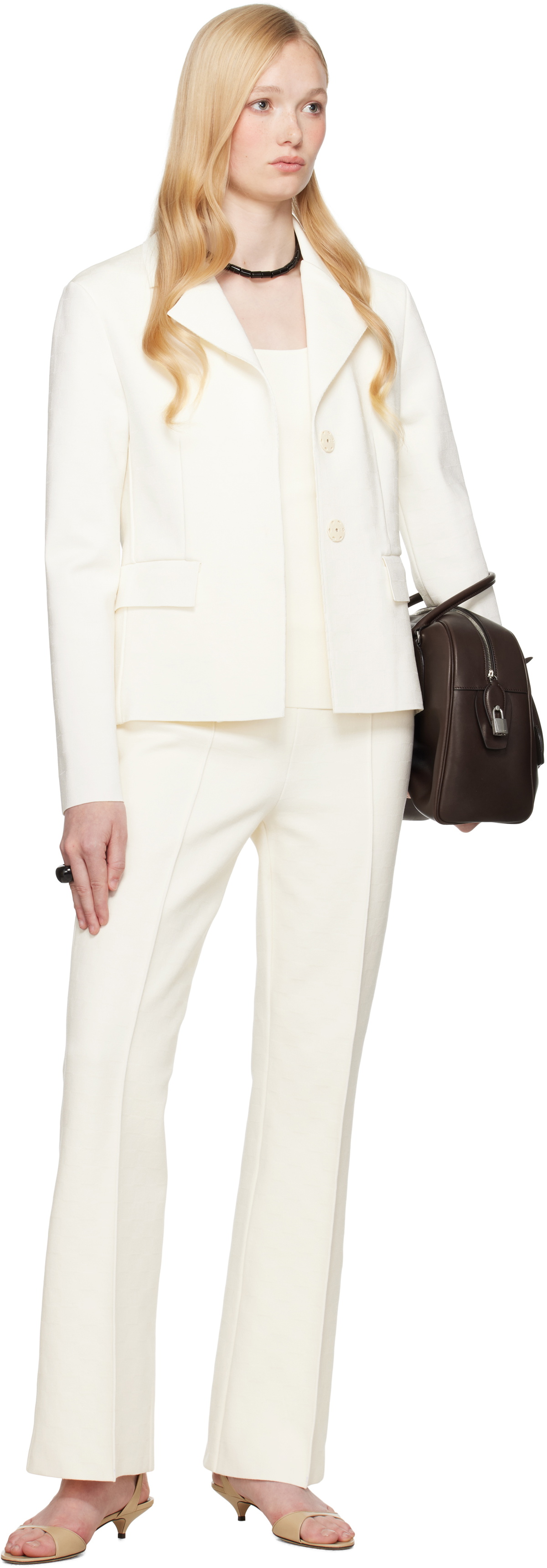 High Sport SSENSE Exclusive Bridal Capsule Long Kick Trousers