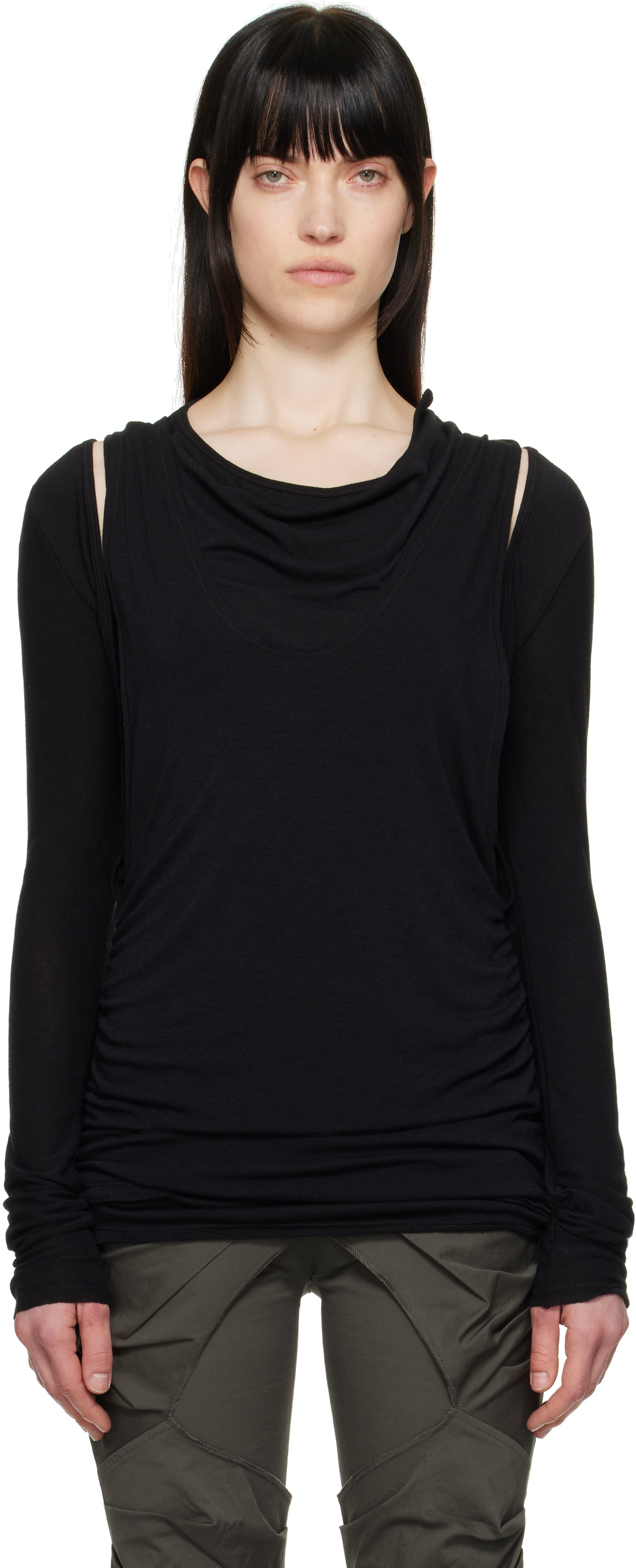 OPEN YY Black Premium Rose T-Shirt OPEN YY