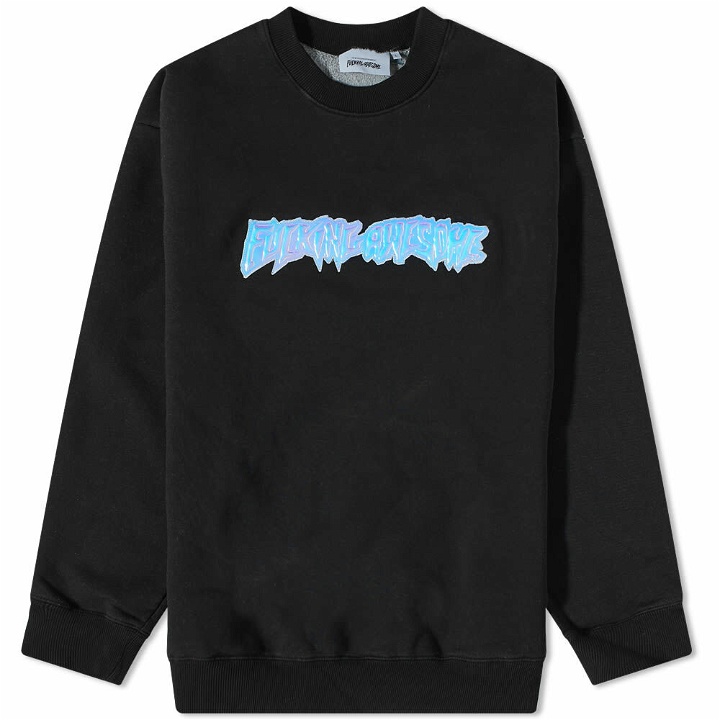 Photo: Fucking Awesome Men's Iridescent Stamp Crew Sweat in Black