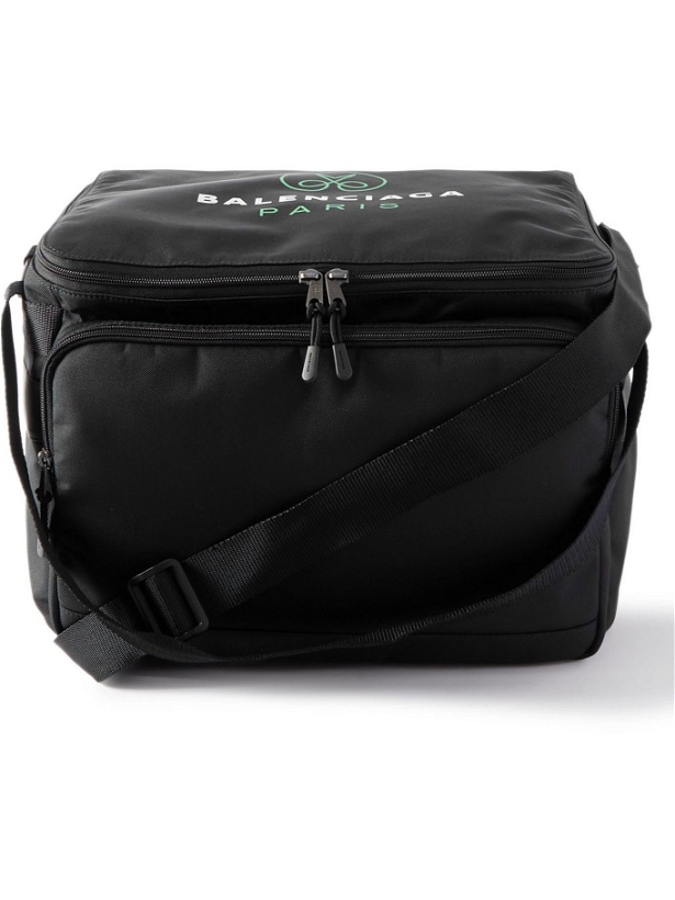 Photo: Balenciaga - Logo-Print Nylon Messenger Bag