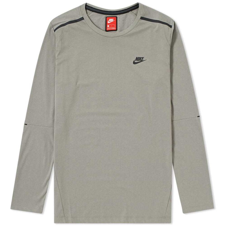 Photo: Nike Bonded Long Sleeve Tee Neutrals