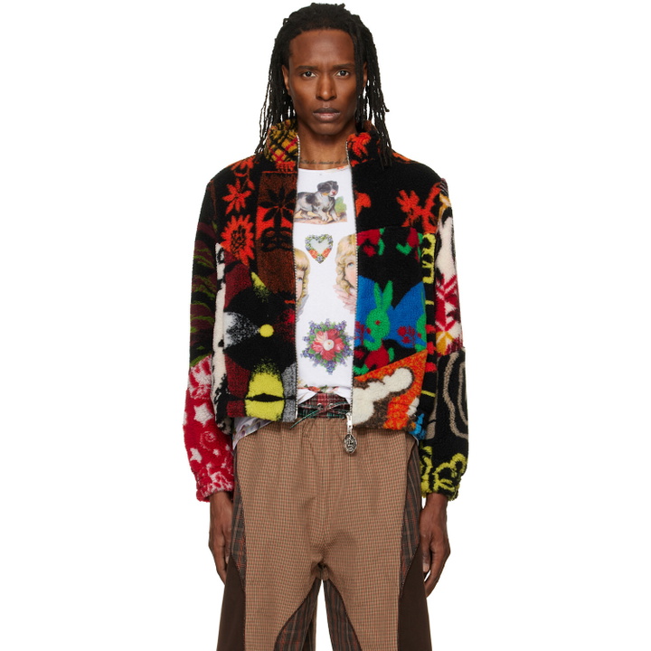 Photo: Chopova Lowena Multicolor Patchwork Fitted Fleece Jacket