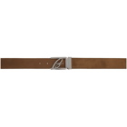 Brioni Brown Leather Belt