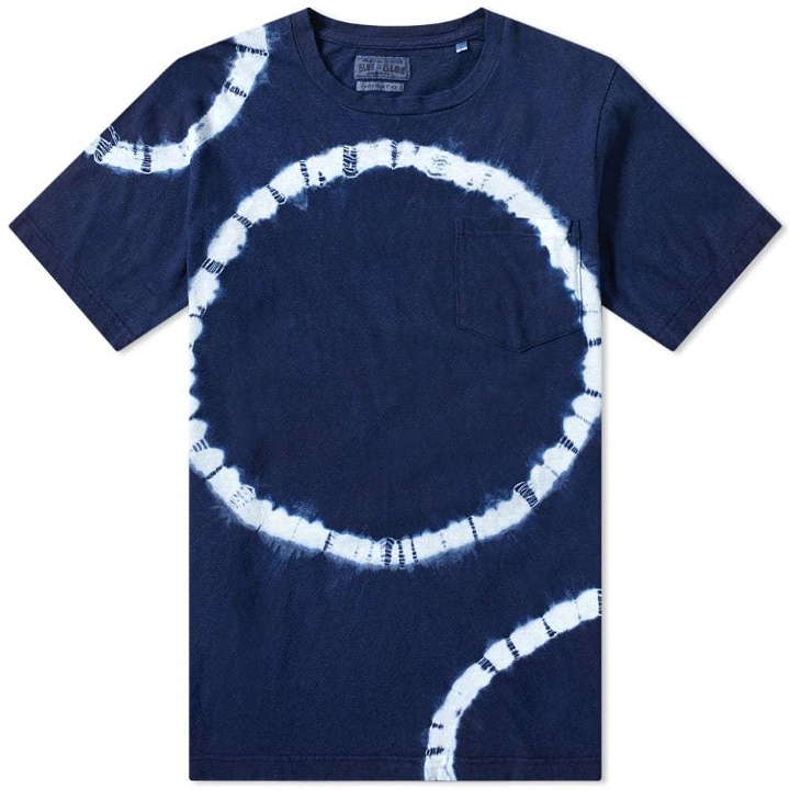 Photo: Blue Blue Japan Circle Eclipse Dyed Tee