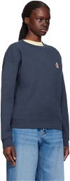 Maison Kitsuné Navy Speedy Fox Sweatshirt
