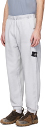 Stone Island Blue 6200003 Organic Cotton Fleece Reflective Sweatpants
