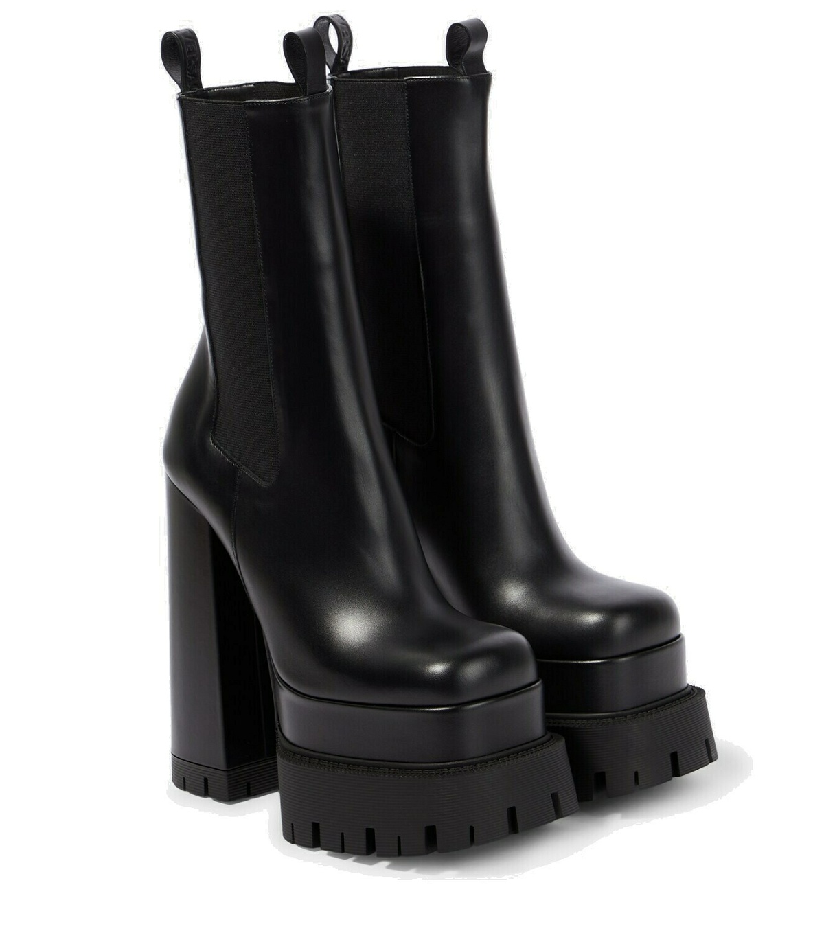 Versace - Aevitas leather platform ankle boots Versace