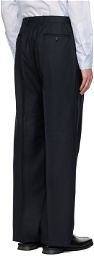 Husbands Navy Tailored Trousers
