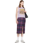 GANNI Purple Forest Teddy Sweater Vest