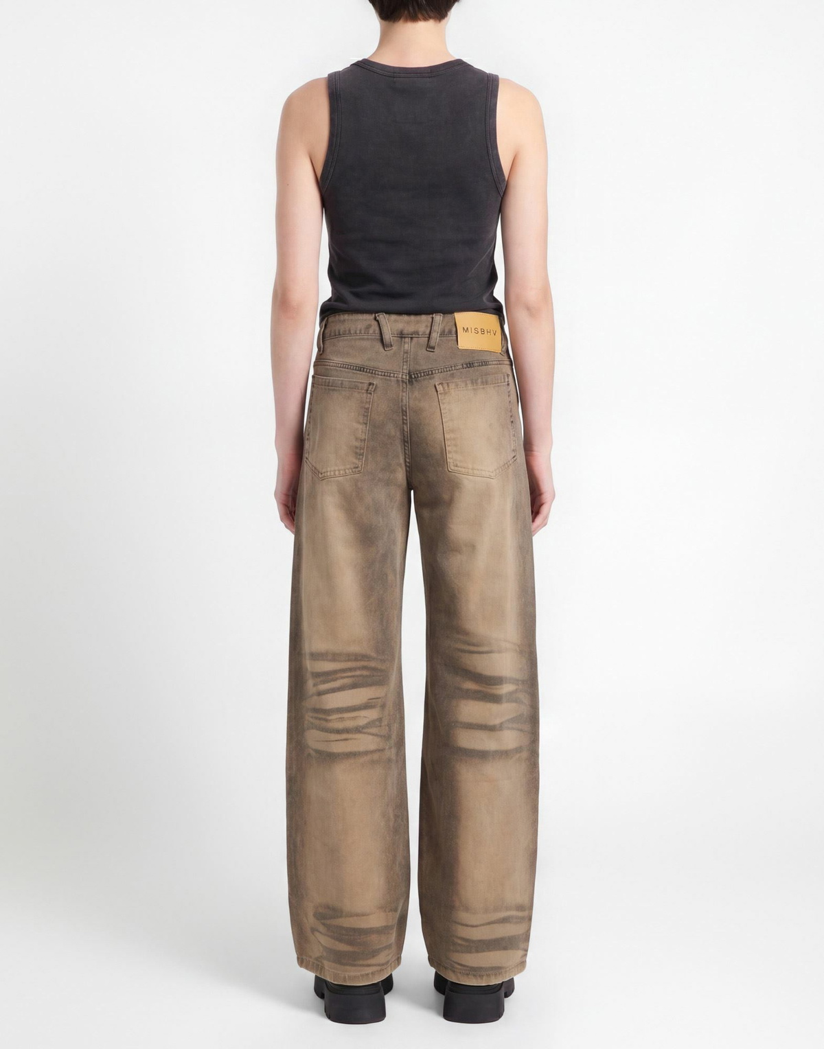 Misbhv Womens Jeans in Beige