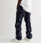 99%IS- - Gobchang Tapered Stretch-Shell Drawstring Trousers - Blue