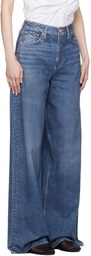 rag & bone Blue Miramar Sofie Wide-Leg Trousers