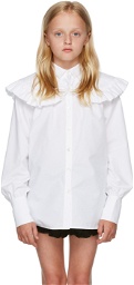 Shushu/Tong SSENSE Exclusive Kids White Cotton Ruffle Shirt