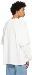 AMBUSH White Mix Long Sleeve T-Shirt