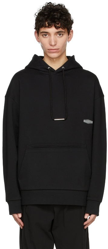 Photo: Wooyoungmi Black Cotton Hoodie