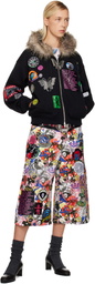 Chopova Lowena Black Fuz Zip Hoodie