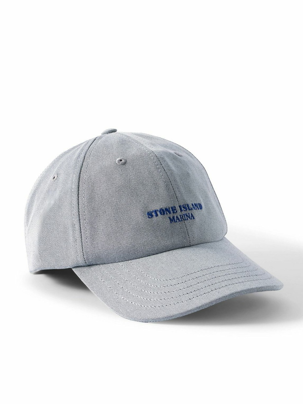Photo: Stone Island - Marina Logo-Embroidered Cotton-Blend Gabardine Baseball Cap