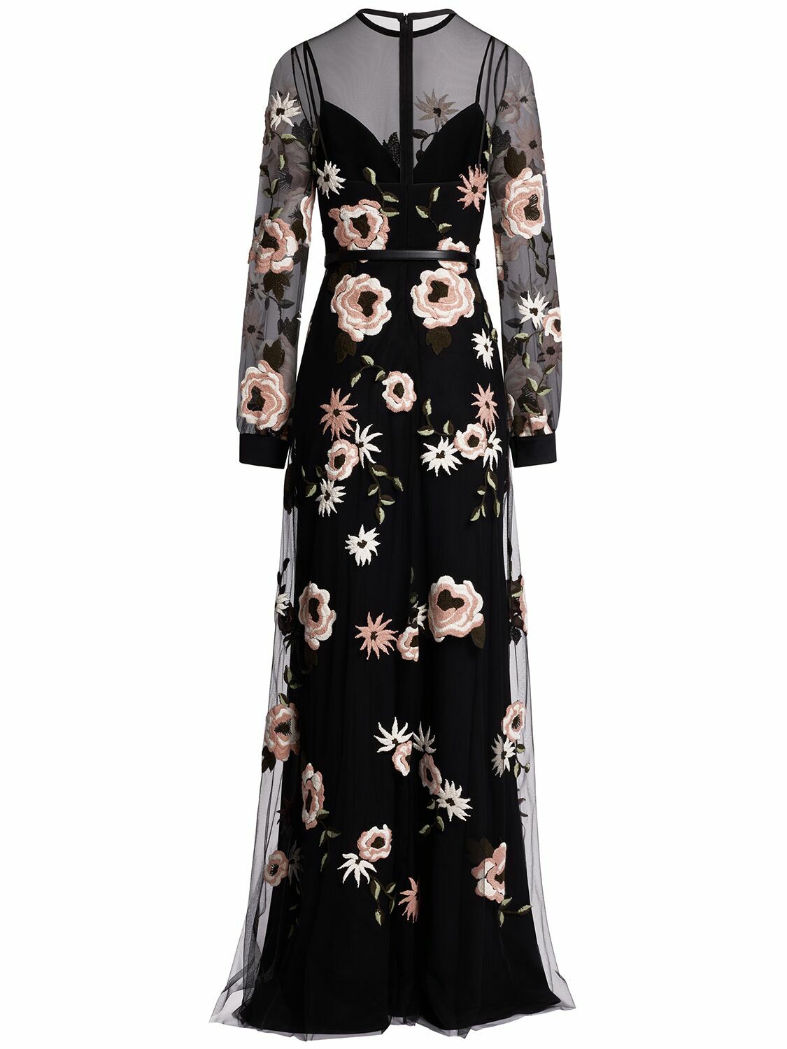 ELIE SAAB Embroidered Tulle Long Dress Elie Saab ELIE SAAB Embroidered Tulle Long Dress Elie Saab