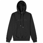 Lanvin Men's Embroidered Popover Hoody in Black