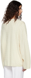 Totême Off-White Crewneck Sweater