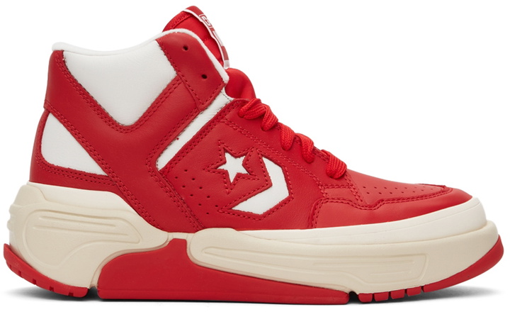 Photo: Converse Red & White Weapon CX Sneakers