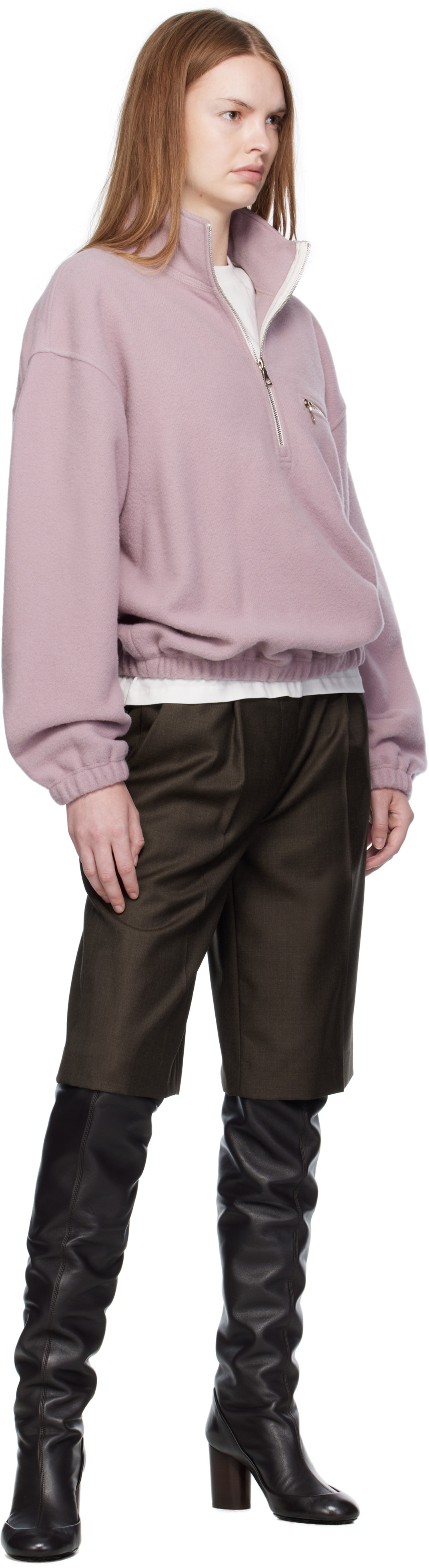 Rier Purple Fleece Sweater