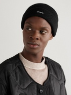 WTAPS - Logo-Embroidered Ribbed-Knit Beanie