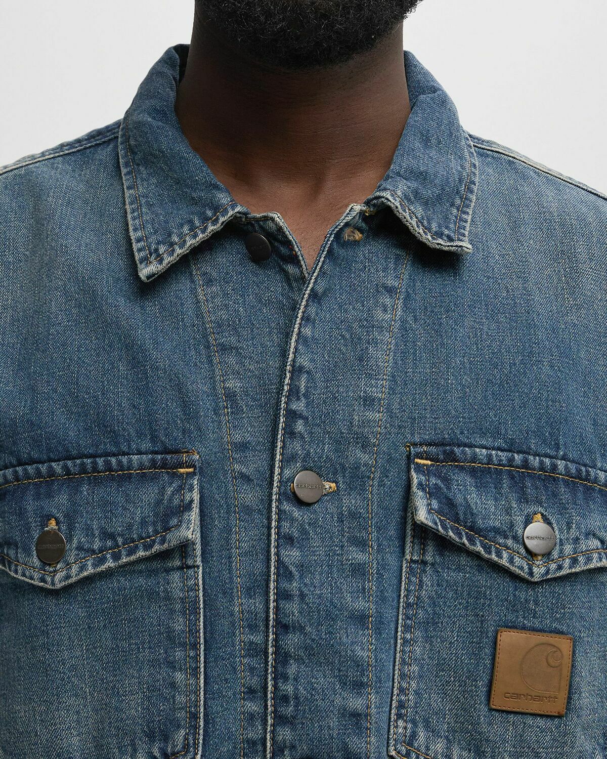 Carhartt WIP Lincoln Shirt Jacket Blue Mens Denim Jacket