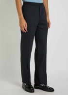 Lardini Straight-leg Wool Trousers Navy