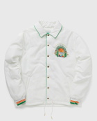 Casablanca Mens Printed Polyester Wadded Jacket White - Mens - Windbreaker
