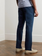 Brunello Cucinelli - Tapered Linen and Cotton-Blend Suit Trousers - Blue