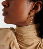 Magda Butrym Crystal-embellished gold-plated drop earrings