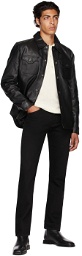 Tiger of Sweden Jeans Black Get L Leather Jacket