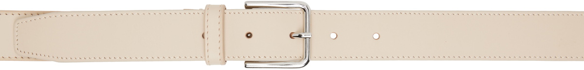 The Frankie Shop Beige Toni Leather Belt