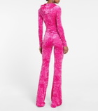 Versace - Medusa Biggie velvet jumpsuit