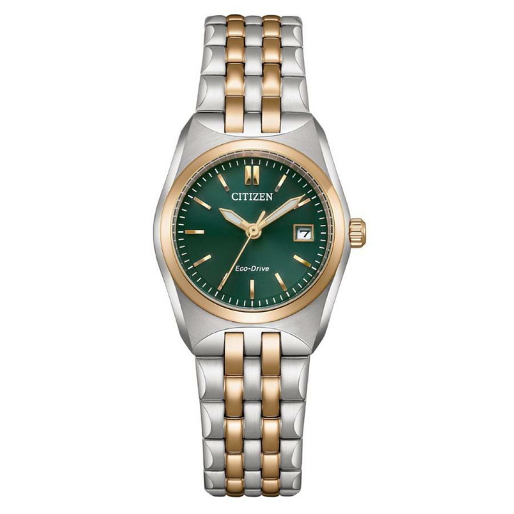 Photo: Citizen Corso Eco-Drive Green Dial Ladies Watch EW2297-55X