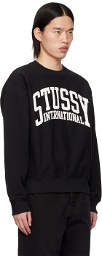 Stüssy Black 'International' Sweatshirt