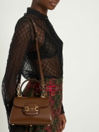 GUCCI - 1955 Horsebit Leather Top Handle Bag