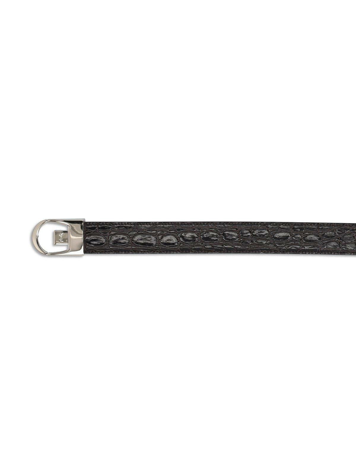 【送料&関税込】Saint Laurent Logo Engraved Reversible Belt Saint Laurent Logo Engraved Reversible Belt Saint Laurent