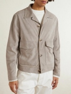 Brunello Cucinelli - Suede Blouson Jacket - Gray