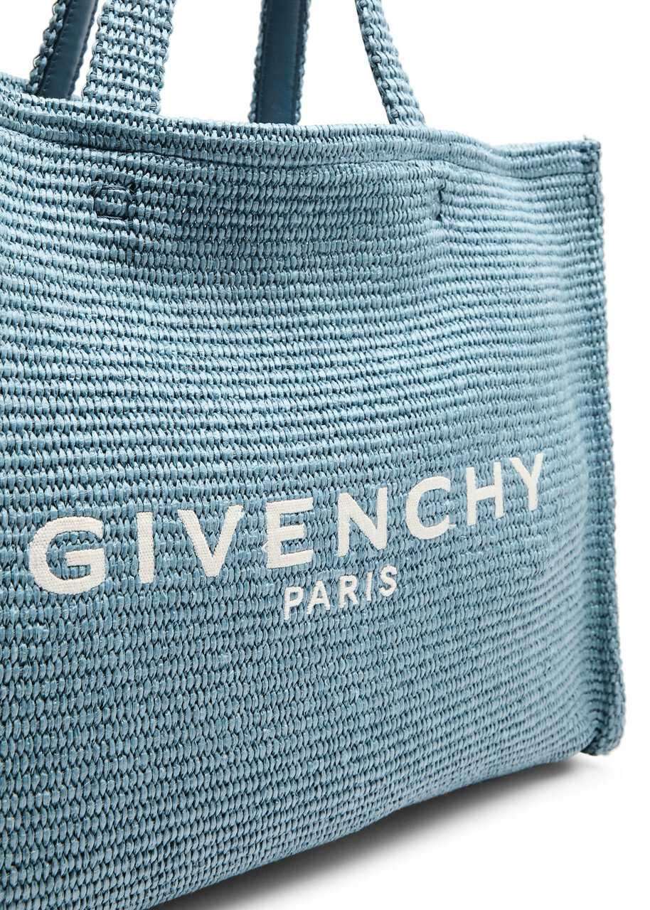 Givenchy G-Tote Medium Raffia Tote - Blue - One Size Givenchy