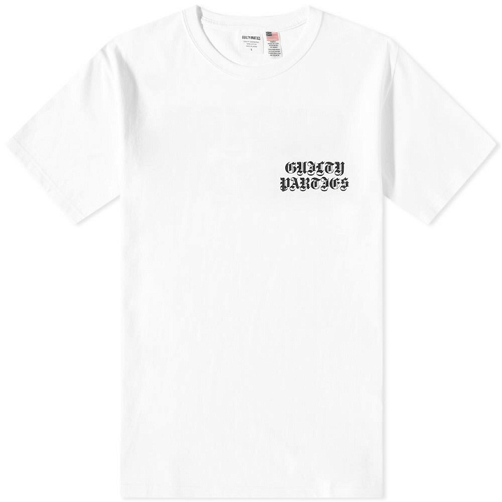 Photo: Wacko Maria Men's Type 3 USA Body Guilty Parties Crew T-Shirt in White