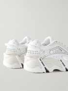 Raf Simons - Cylon-21 Suede-Trimmed Rubber Sneakers - White