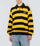 Miu Miu Striped cotton-blend polo sweater