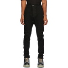 Boris Bidjan Saberi Black Grey Stitch Resin-Dyed Jeans