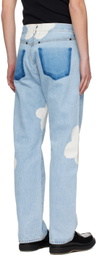 FORMA Blue Six-Pocket Jeans