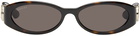 Gucci Brown Oval Sunglasses